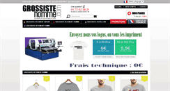 Desktop Screenshot of grossiste-homme.com