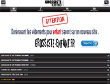 Tablet Screenshot of grossiste-homme.com